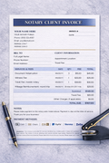 NOTARY CLIENT INTAKE + RECEIPT FORM