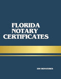 Florida Notary Certificates –Cut-Out Book | 200 Professional Forms