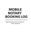 Mobile Notary Booking Log:“Track client appointments, fees, expenses, and yearly totals”: Appointments • Income • Expenses • Yearly Summary