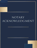 Notary Acknowledgement: Notary Acknowledgement Book ( 65 pages )