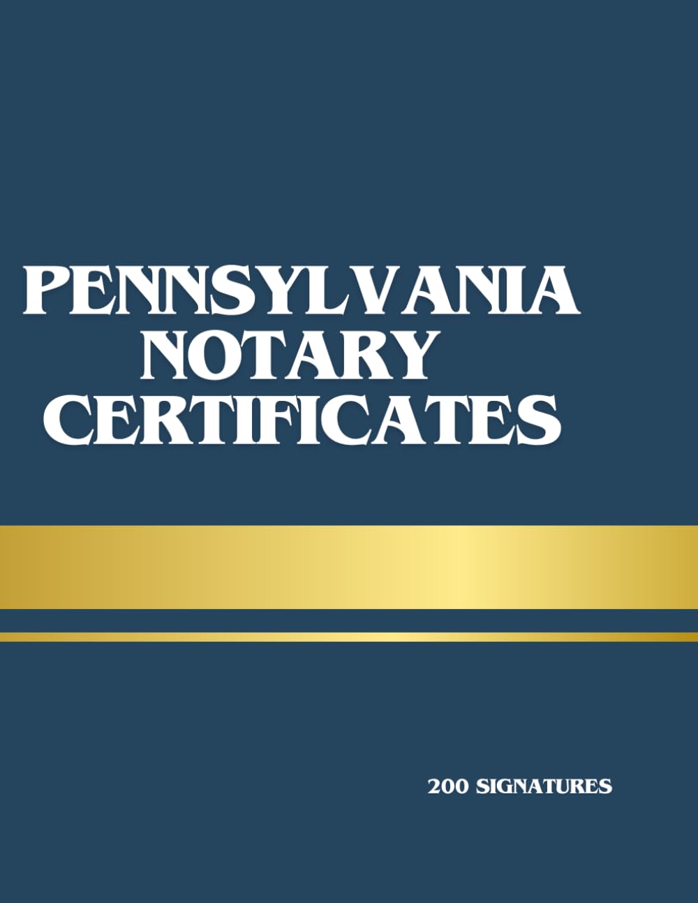 Pennsylvania Notary Public Certificate Book 200 Loose Notary Certificates (Cut-Out Pages) – Acknowledgment, Jurat & More – Professional Notary Forms: ... Loan Signing Agents & Daily Notarial Use