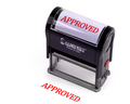 Self-Inking Stamp with Red Ink Approved