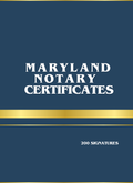 MARYLAND NOTARY CERTIFICATES BOOK Professional Ready-to-Use Notarial Forms for Maryland Notaries Public